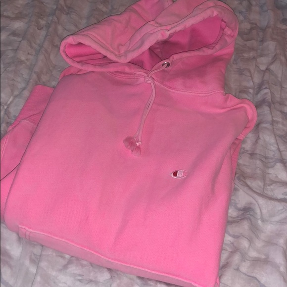 champion hot pink hoodie